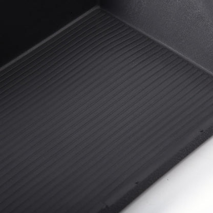 G-PLUS Front Center Console Mat Insert Compatible with Dodge Ram 1500 2015-2019, Fit Dodge Ram 2500 2016 2017 Full Length Center Console Mat Rubber 5VC95DX9AB, 5VC95DX9AA