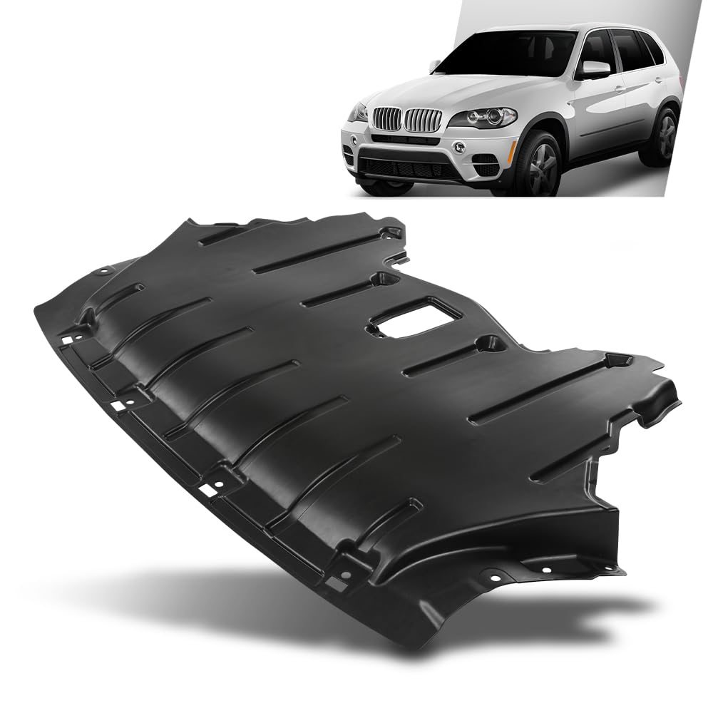 G-PLUS Front Engine Splash Shield Under Panel Compatible with BMW X5 M/Xdrive30i/Xdrive35d/Xdrive35i/Xdrive50i Sport Utility 4-Door 2011-2013 51757233968