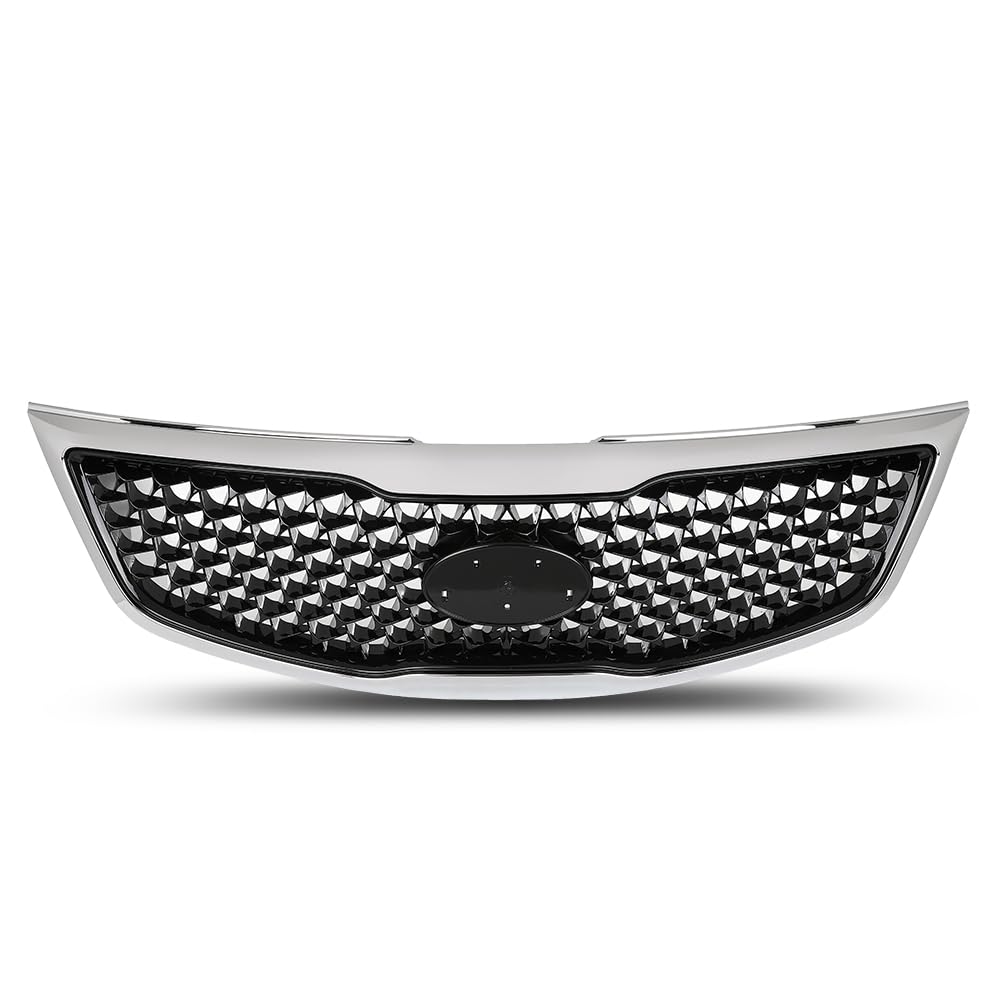 G-PLUS Front Upper Grille Chrome, Compatible with Kia Sportage 2014-2016, KI1200162, 863503W500
