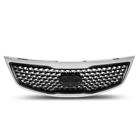G-PLUS Front Upper Grille Chrome, Compatible with Kia Sportage 2014-2016, KI1200162, 863503W500