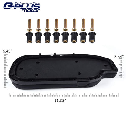 G-PLUS Open Arm Rest - Black PVC Leather w/Red Stitching Compatible with Toyota 86 /for Scion FR-S PZ435-10340-00 PZ4351034000