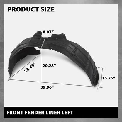 G-PLUS Front Left Fender Liner Inner, Compatible with Audi Q5 2018-2023/ Q5 Sportback 2021-2022, Fit Audi SQ5/ SQ5 Sportback 2021-2022, Driver Side, AU1248144, 80A821171E