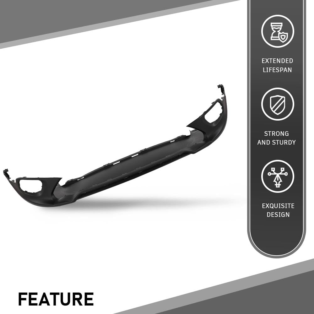 G-PLUS Front Lower Bumper Cover Compatible with Jeep Cherokee Latitude Plus 2018, Fit Jeep Cherokee (submodel: Latitude, Limited, North, Sport) 2014-2018 68203213AB, 68203213AA, CH1015119