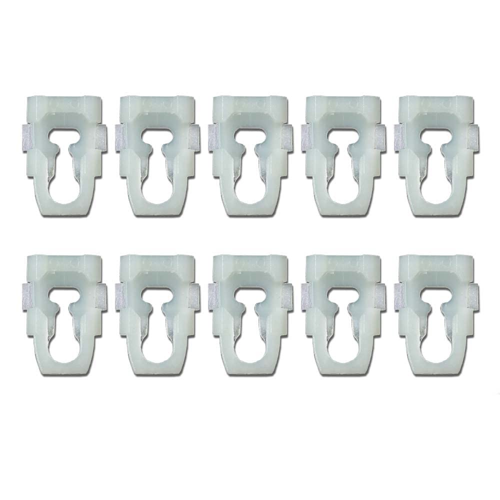 G-PLUS Body Side Fender Door Box Belt Molding Trim Clips 10pcs ZE Compatible with Dodge Ram 77-90