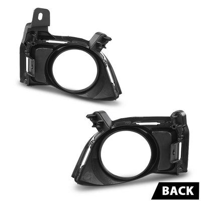 G-PLUS Pair Front Fog Light Bezel, Compatible with Toyota Highlander 2014 2015 2016, Bumper Cover Trims, Left Driver & Right Passenger Side 2PCS, TO1039178, TO1038178