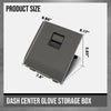 G-PLUS Dash Knee Center Glove Storage Box Cubby Compatible with Ford F250 F350 Super Duty 2005-2007 Dark Gray
