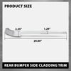 G-PLUS Rear Bumper Side Cladding Silver Trim Left & Right Compatible with Range Rover 2013-2022