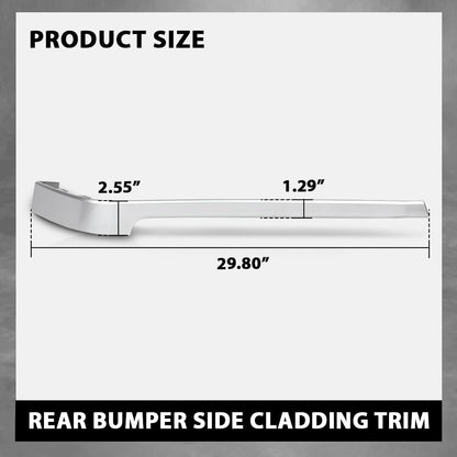 G-PLUS Rear Bumper Side Cladding Silver Trim Left & Right Compatible with Range Rover 2013-2022