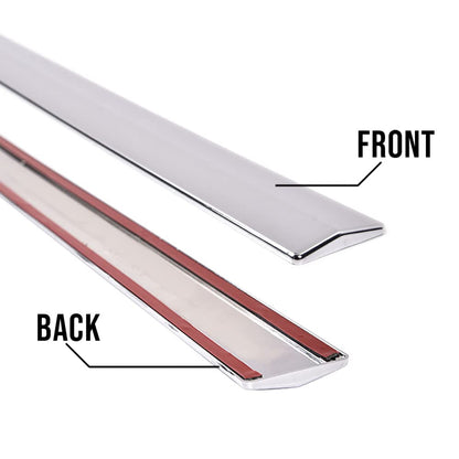 G-PLUS Body Side Moldings Trim 2" Compatible with 2019-2021 Chevy Silverado Crew Cab,Chrome Garnish,4pcs