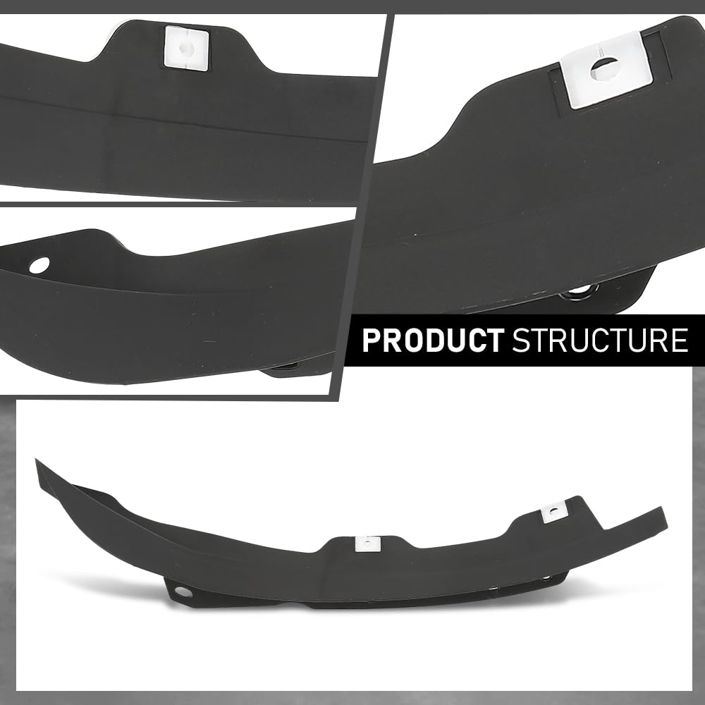 G-PLUS 2PCS Front Splash Protection Shield Spoiler, Compatible with Audi A4 B8 S4 Quattro 2008-2015, 8K0853888A, 8K0853887A