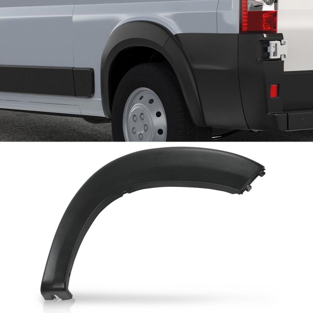G-PLUS Rear Left Molding Wheel Fender Trim Fender Flare Compatible with Dodge Ram Promaster 2019-2022 Wheel Opening Molding Arch Trim Black