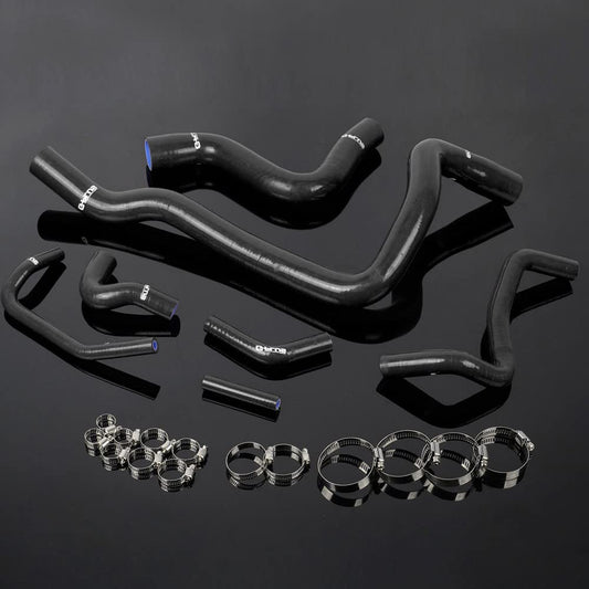 G-PLUS Silicone Radiator Hose Clamps kit Compatible With Volvo 97 850 T-5/1998-2000 S70/1998-2004 V70 7PCS Black