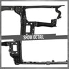 G-PLUS Radiator Support Assembly Compatible with Kia Optima 2014-2015 641014C500, KI1225165 Black