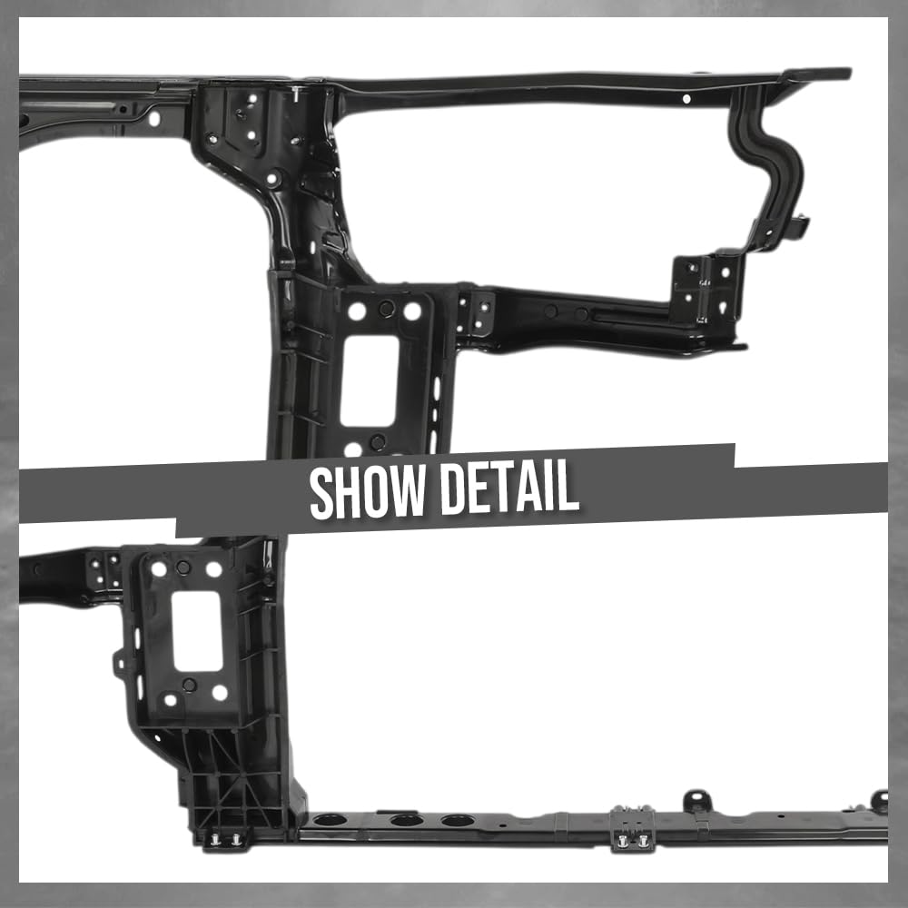 G-PLUS Radiator Support Assembly Compatible with Kia Optima 2014-2015 641014C500, KI1225165 Black