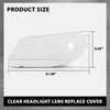 G-PLUS Clear Headlight Lens Replace Cover Compatible with BMW X1 E84 2010-2015 Left and Right Side