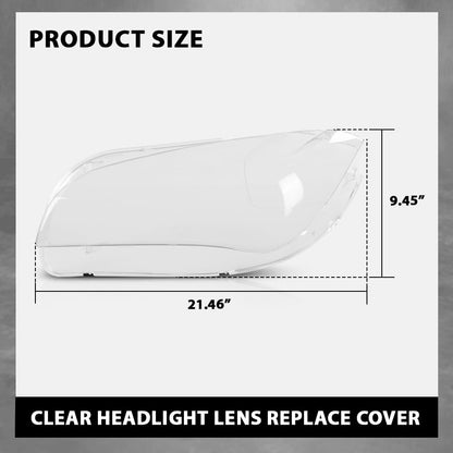 G-PLUS Clear Headlight Lens Replace Cover Compatible with BMW X1 E84 2010-2015 Left and Right Side