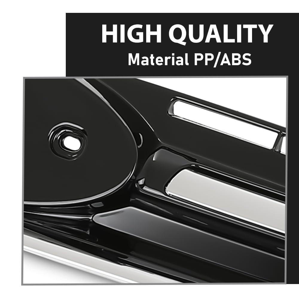 G-PLUS Front Upper Bumper Grille Grill W/Chrome Molding, Compatible with Ford Esacpe 2013-2016, CJ5Z8200DD, FO1200541