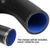 G-PLUS Black Radiator Silicone Hoses Compatible with Dodge Ram 2500 3500 Cummins 5.9L/6.7L Diesel 2003-2010