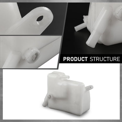 G-PLUS Radiator Coolant Overflow Tank Reservoir w/ Sensor White, Compatible with Mazda RX-8 2004-2011, N3H1-15-351G