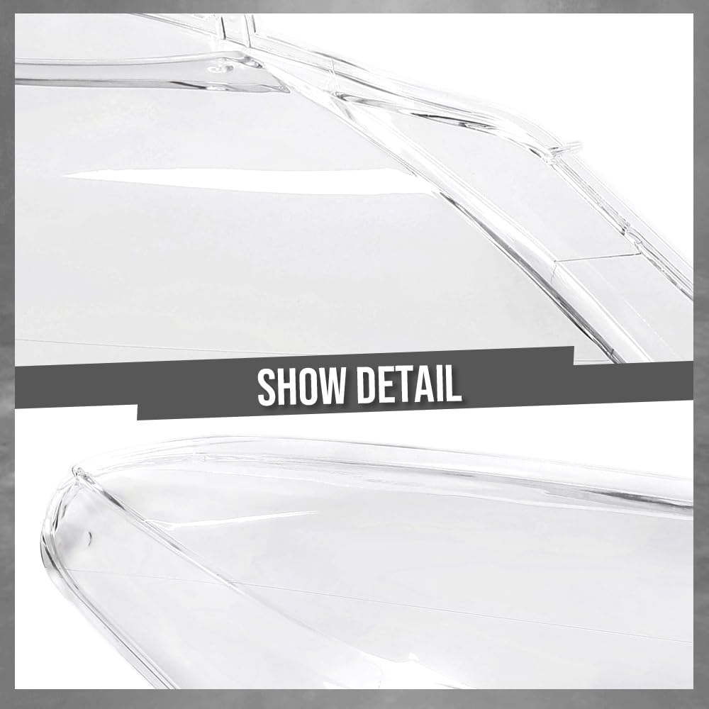 G-PLUS Headlight Lens Cover Compatible with BMW Z4 E89 2009-2016 Left & Right Pair Front Headlamp Lens Cover Clear