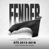 G-PLUS Fender Front Left Driver Side Compatible with Cadillac ATS Sedan 2013 2014 2015 2016 2017 2018 GM1240380, 84110677 Primed Black