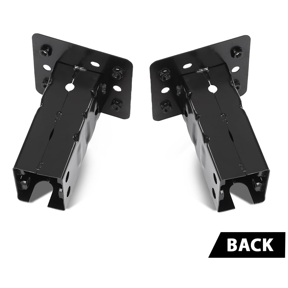 G-PLUS Bumper Impact Bar Bracket Set Compatible with Buick Encore 2013-2017 Chevy Trax 2013-2016 42392685, 42392684 Black