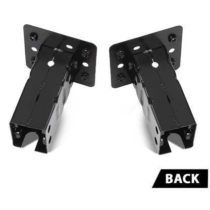 G-PLUS Bumper Impact Bar Bracket Set Compatible with Buick Encore 2013-2017 Chevy Trax 2013-2016 42392685, 42392684 Black