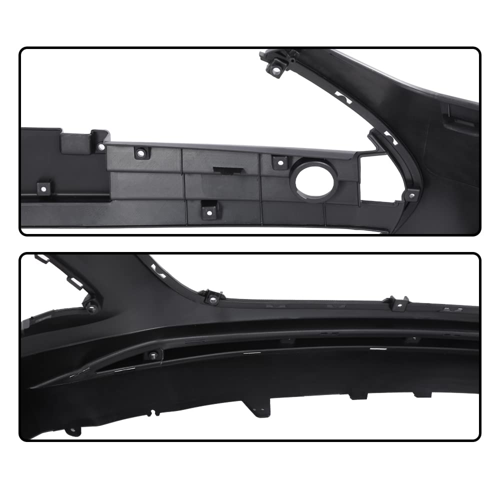 G-PLUS Bumper Cover Fascia Compatible with Hyundai Veloster 2013 2014 2015 2016 2017 Black Front Primed Bumper Cover 865112V500 HY1000194