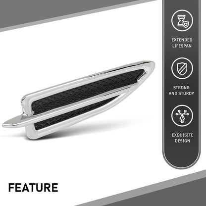 G-PLUS Right Fender Vent Insert Chrome Molding Trim, Compatible with Ford Escape 2013-2015, Passenger Side, FO1267100, CJ5Z16228AB