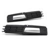 G-PLUS Fog Light Mesh Grille Pair Left and Right Compatible with Audi A6 C6 Avant 2008 2009 2010 2011 4F0807681P, 4F0807682P Black