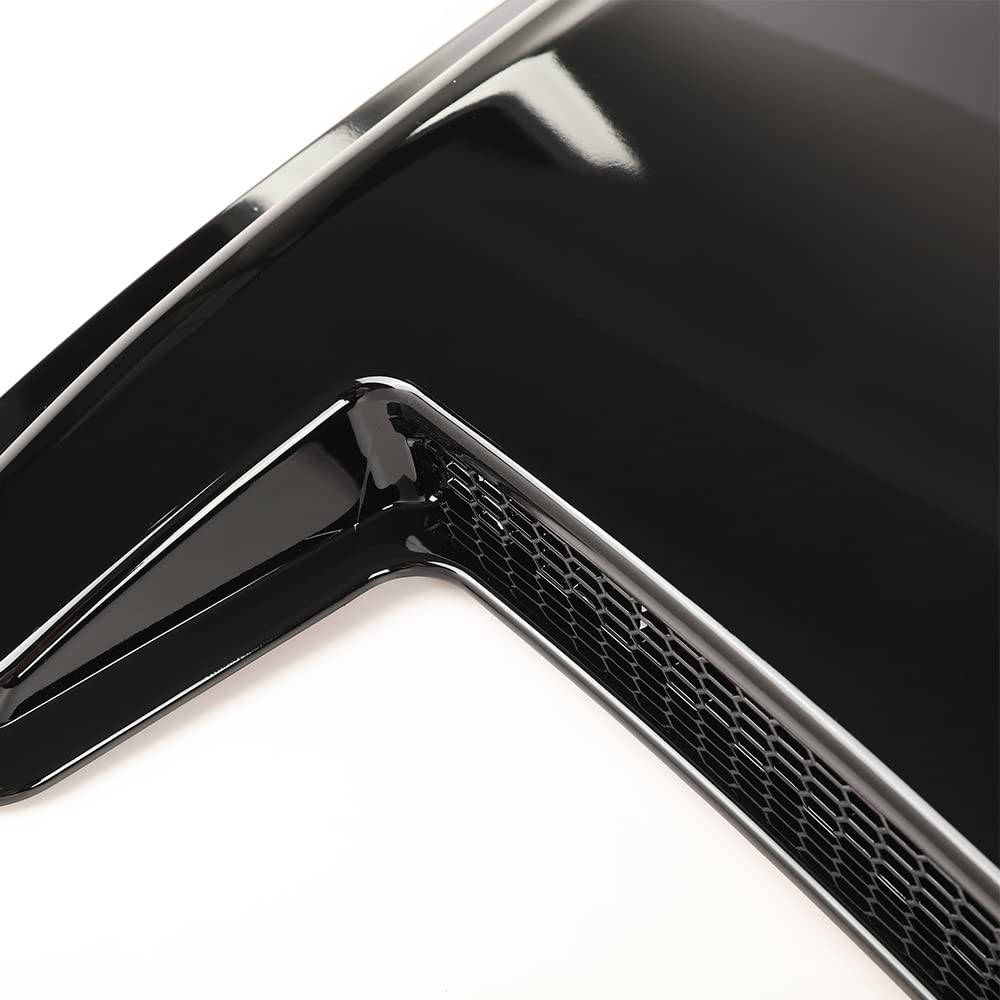 G-PLUS Hood Scoop Kit Compatible with Chevy Silverado 2003-2020,Fit Chevy Camaro 1967-2020,Fit Dodge Challenger 1970-2020,Fit Ford Mustang 1984-2020 ABS Paintable Hood Scoop