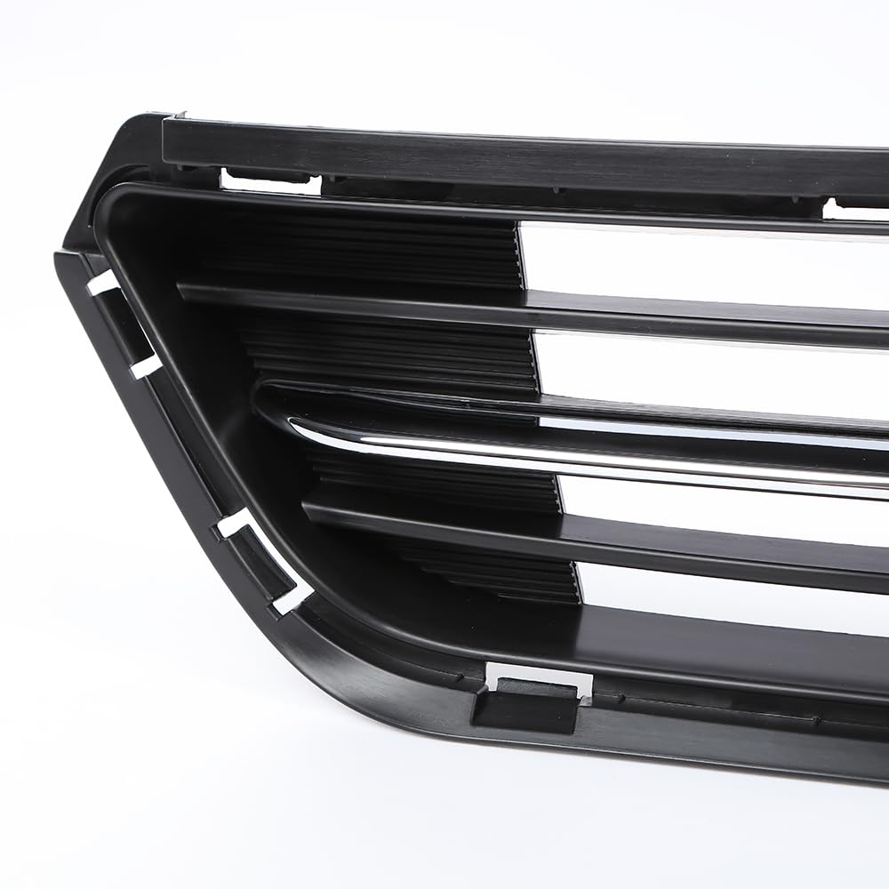 G-PLUS Front Lower Bumper Radiator Grill w/Chrome Black Compatible with Kia Optima(submodel: Limited, SX, LX, EX) 2014 2015 865614C700