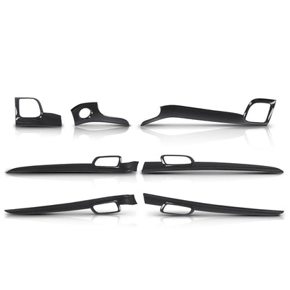 G-PLUS Dashboard Panel Trim Door Handle Trim Compatible with Jeep Grand Cherokee 2011-2021 7pcs Center Console Panel Trim & Inner Door Handle Trim