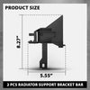 G-PLUS 2PCS Radiator Support Bracket Bar Compatible with Benz CLA250 CLA45 AMG 2014-2018, Fit Benz GLA250 GLA45 AMG 2.0L 2015-2017 2466210134, 2466210234 Black PP