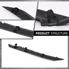 G-PLUS Front Headlight Trim Molding for Toyota Camry SE XSE 2018-2024 Black Additional Angle