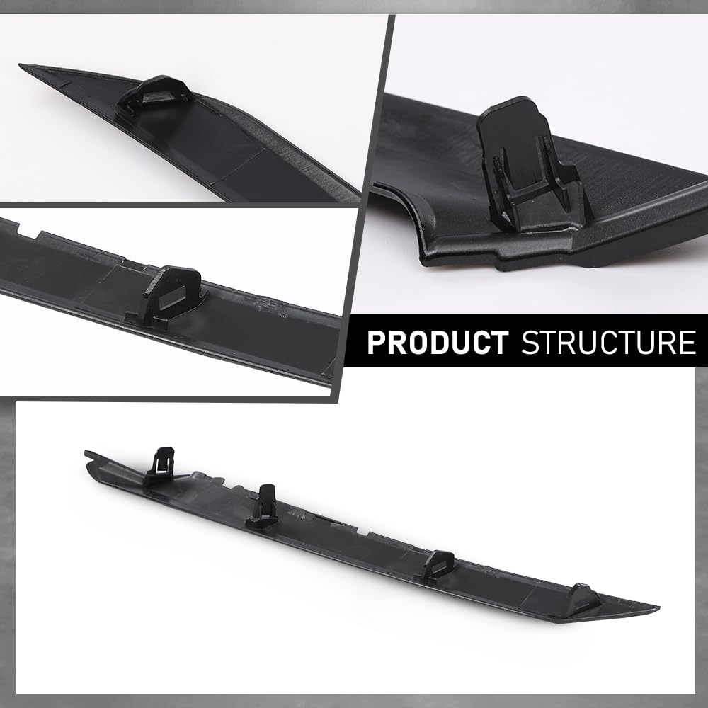 G-PLUS Front Right Headlight Trim Molding, Compatible with Toyota Camry SE XSE 2018-2024, Gloss Black, 5271206100, 5271233030