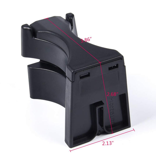 G-PLUS Center Console Cup Holder Divider Insert Compatible with Toyota Tacoma 2005-2010 / Compatible with Sequoia 2008-2018 Black Plastic 5560404010