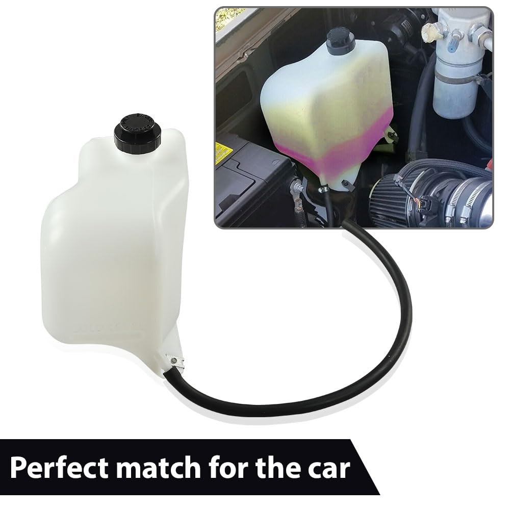 G-PLUS Overflow Radiator Tank Coolant Bottle w/ Cap Mounting Hardware & Hose Fit for GM Full Size Trucks/Fits C/K Series 1981-1987 & 1988-1991 RV Pickups Full Size Blazer & Suburban HD81-87