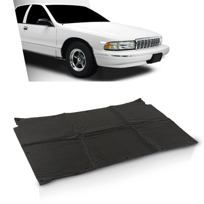 G-PLUS Black Hood Insulation Pad 1/2" Compatible with Chevy Caprice Impala 1991 1992 1993 1994 1995 1996