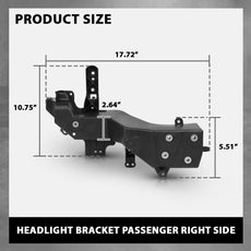 G-PLUS Headlight Bracket for Jeep Grand Cherokee 2011-2013 Additional Angle