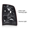 G-PLUS Left Tail Lights w/o Bulbs Compatible with Dodge Ram 1500 2009-2018/Fit Dodge Ram 1500 Classic 2019-2020(Not Compatible on 2013-2018 Models w/Factory LED Tail Lights) Red Lens