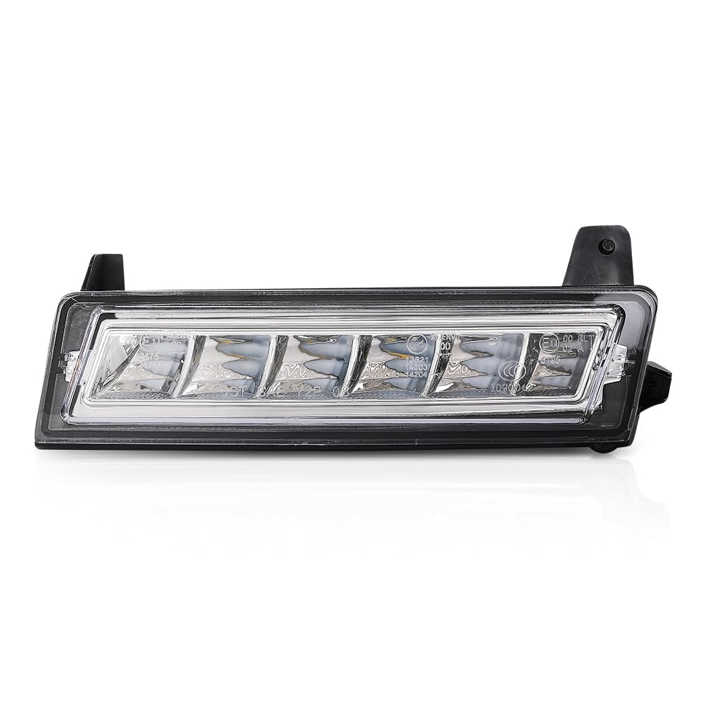 G-PLUS Front LED Left Fog Lamp Daytime Running Light, Compatible with Benz ML Class GL Class 2008-2013/ GLK Class 2009-2013, LH Driver Side, A1649060151, 1649060151