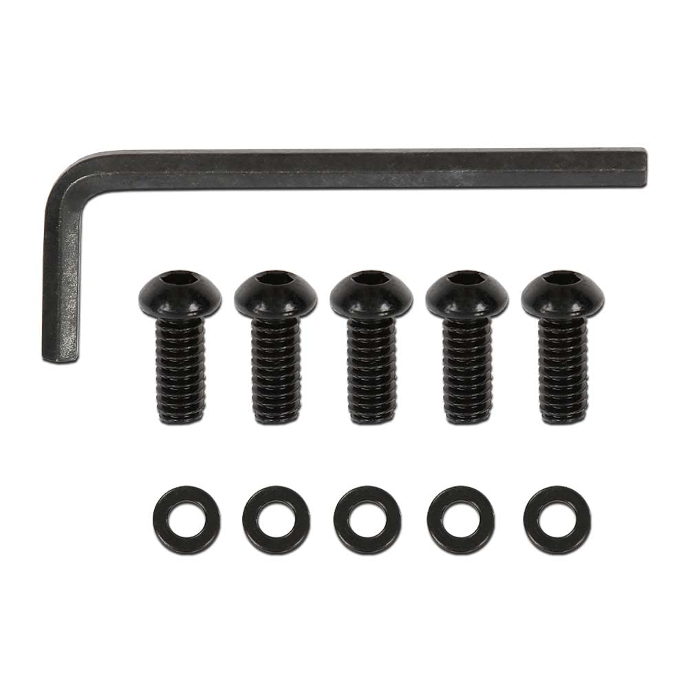 G-PLUS Stainless Allen Screw Bolt kit 10pcs Black Compatible with 1999-2019 Harley Derby Cover Wrench
