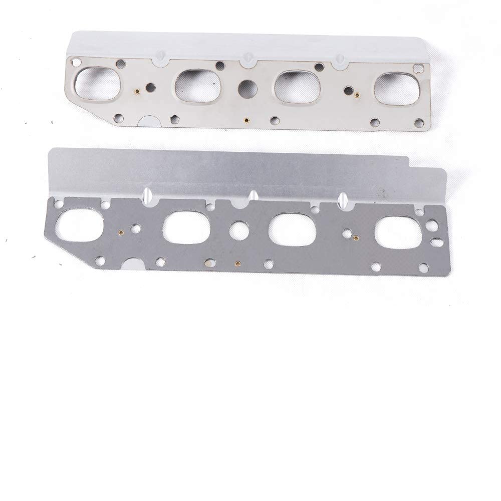 G-PLUS Exhaust Manifold Gasket Set + Bolt, Studs & Nuts 5.7L Compatible with 2009-2018 Dodge