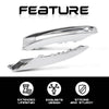 G-PLUS Front Fog Light Cover Chrome Trim Driver and Passenger Side Compatible with Benz X166 GL500 GL550 GL63 AMG 2013-2016 A1668851774 A1668851874