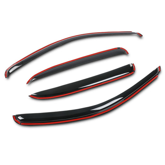 G-PLUS in-Channel Auto Vent Window Visors 4pcs Compatible with Chevy Tahoe/GMC Yukon 2000-2006 Smoky