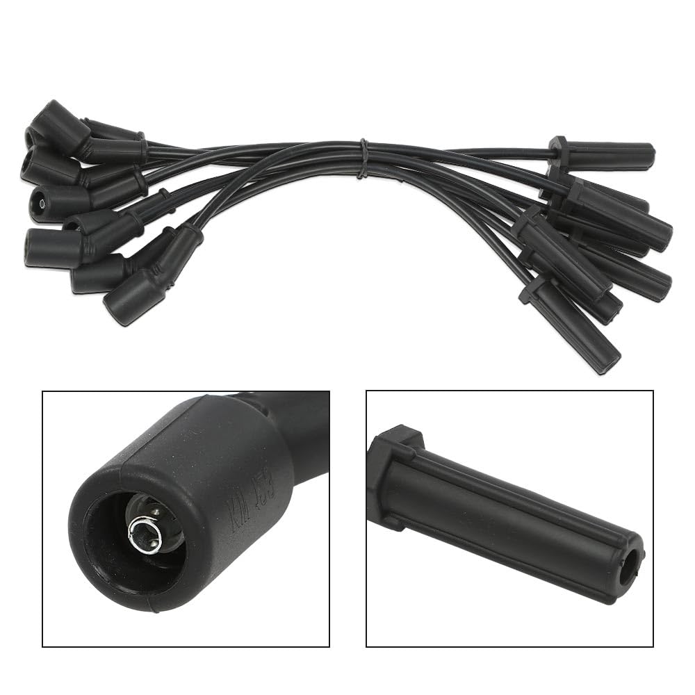 G-PLUS 8PCS Square Ignition Coil & Spark Plug &Wires Compatible with Chevy Silverado GMC Sierra 1500 2007-2013/Fit Chevy Tahoe GMC Yukon 2007-2015/Fit Cadillac Escalade 6.2L-V8 2007-2016