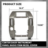 G-PLUS Front Center Dash Radio Vent Bezel Trim Compatible with Infiniti QX56 2004-2007 Grey