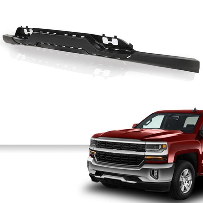 G-PLUS Front Bumper Valance Black Compatible with 2016-2018 Chevy Silverado 1500/2019 Silverado 1500 LD Textured w/Tow Hook Holes 84029800, GM1015135C