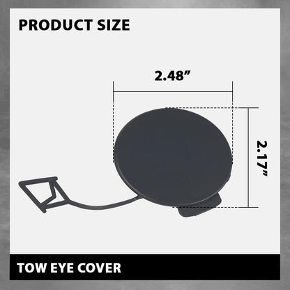 G-PLUS Front Bumper Grill Tow Hook Eye Cover Cap Compatible with Jaguar XF 2012-2015 C2Z13457, JA1029100